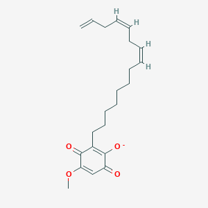 molecular formula C22H29O4- B1263659 Sorgoleone(1-) 