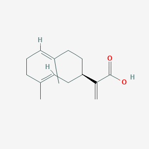 molecular formula C15H22O2 B1263681 Germacra-1(10),4,11(13)-trien-12-oic acid 