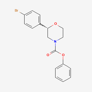 molecular formula C17H16BrNO3 B12636844 phenyl (2S)-2-(4-bromophenyl)morpholine-4-carboxylate CAS No. 920799-15-1