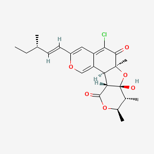 molecular formula C23H27ClO6 B1263697 chaetomugilin D 