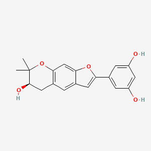 molecular formula C19H18O5 B1263701 Moracin P 