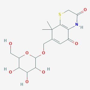 molecular formula C17H23NO8S B1263706 Xanthiside 
