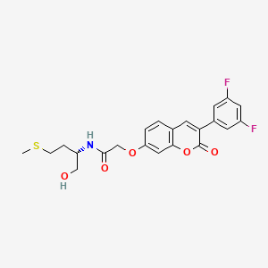 molecular formula C22H21F2NO5S B12637113 C22H21F2NO5S 