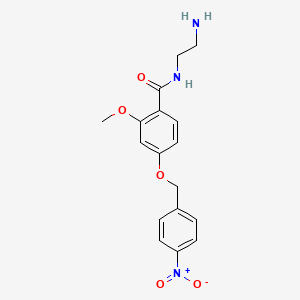 molecular formula C17H19N3O5 B12637465 N-(2-Aminoethyl)-2-methoxy-4-[(4-nitrophenyl)methoxy]benzamide CAS No. 919772-52-4