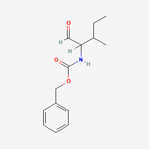 molecular formula C14H19NO3 B12637541 Carbamic acid, N-[(1R,2S)-1-formyl-2-methylbutyl]-, phenylmethyl ester 