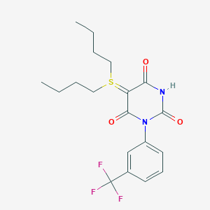 molecular formula C19H23F3N2O3S B12637657 C19H23F3N2O3S 