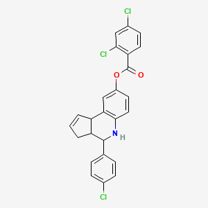 molecular formula C25H18Cl3NO2 B12637847 C25H18Cl3NO2 
