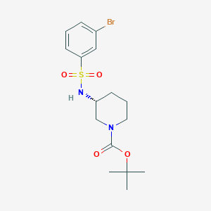 molecular formula C16H23BrN2O4S B12637853 tert-Butyl (3R)-3-[(3-bromobenzene-1-sulfonyl)amino]piperidine-1-carboxylate CAS No. 1002360-20-4