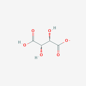 molecular formula C4H5O6- B1263789 D-tartrate(1-) 