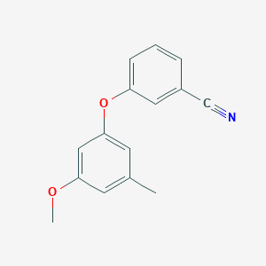 molecular formula C15H13NO2 B12637954 3-(3-methoxy-5-methylphenoxy)Benzonitrile CAS No. 920036-13-1