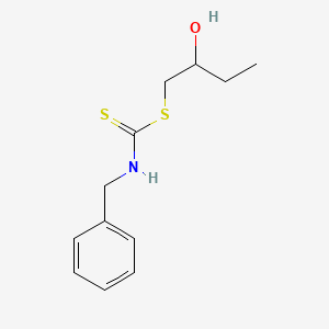 molecular formula C12H17NOS2 B12638030 2-Hydroxybutyl benzylcarbamodithioate CAS No. 922164-88-3