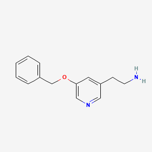 molecular formula C14H16N2O B12638128 2-(5-(Benzyloxy)pyridin-3-YL)ethanamine 