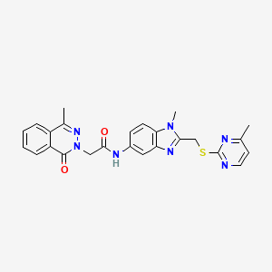 molecular formula C25H23N7O2S B12638264 C25H23N7O2S 