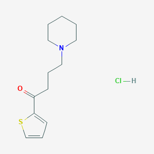 molecular formula C13H20ClNOS B126384 1-Butanone, 4-(1-piperidinyl)-1-(2-thienyl)-, hydrochloride CAS No. 143380-85-2
