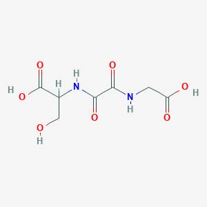molecular formula C7H10N2O7 B12638410 N-{[(carboxymethyl)amino](oxo)acetyl}serine 