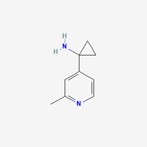 molecular formula C9H12N2 B12638423 1-(2-Methylpyridin-4-YL)cyclopropanamine CAS No. 1060806-11-2