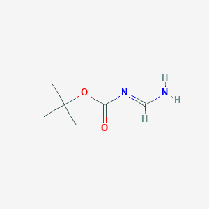molecular formula C6H12N2O2 B12638424 tert-butyl N-carboximidoylcarbamate 