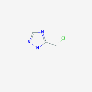 molecular formula C4H6ClN3 B126385 5-(Chloromethyl)-1-methyl-1H-1,2,4-triazole CAS No. 153851-72-0