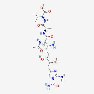 molecular formula C22H40N8O8 B1263863 Guadinomine D 