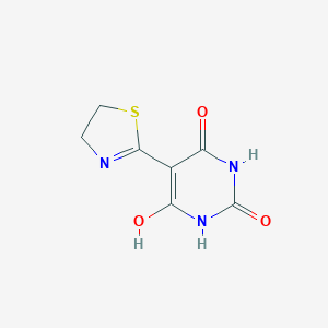 molecular formula C7H7N3O3S B12638780 5-(1,3-Thiazolidin-2-ylidene)pyrimidine-2,4,6(1H,3H,5H)-trione CAS No. 919290-14-5