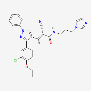 molecular formula C27H25ClN6O2 B12638792 C27H25ClN6O2 