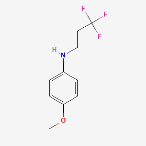 molecular formula C10H12F3NO B12638919 4-Methoxy-N-(3,3,3-trifluoropropyl)aniline CAS No. 919486-75-2