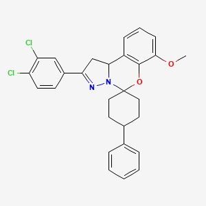 molecular formula C28H26Cl2N2O2 B12638950 C28H26Cl2N2O2 