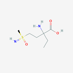molecular formula C7H16N2O3S B1263903 Butanoic acid, 2-amino-2-ethyl-4-(S-methylsulfonimidoyl)- CAS No. 66735-68-0