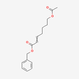 molecular formula C16H20O4 B12639093 Benzyl 7-(acetyloxy)hept-2-enoate CAS No. 920753-90-8