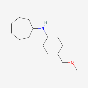 molecular formula C15H29NO B12639185 N-[4-(methoxymethyl)cyclohexyl]cycloheptanamine CAS No. 920280-53-1