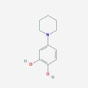 molecular formula C11H15NO2 B12639189 4-(Piperidin-1-yl)benzene-1,2-diol CAS No. 918970-27-1