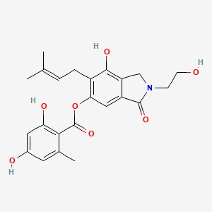molecular formula C23H25NO7 B1263921 Sterenin A 