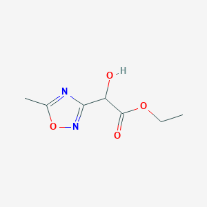 molecular formula C7H10N2O4 B12639216 Ethyl hydroxy(5-methyl-1,2,4-oxadiazol-3-yl)acetate 