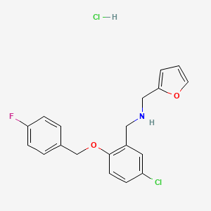 molecular formula C19H18Cl2FNO2 B12639320 C19H18Cl2FNO2 