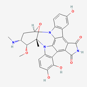 molecular formula C28H24N4O7 B1263944 7-Oxo-3,8,9-trihydroxy staurosporine 