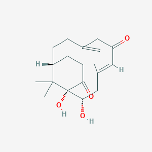 molecular formula C19H28O4 B1263948 cespihypotin T 