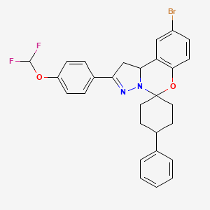 molecular formula C28H25BrF2N2O2 B12639481 C28H25BrF2N2O2 