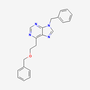 molecular formula C21H20N4O B12639550 9-Benzyl-6-(2-(benzyloxy)ethyl)-9H-purine CAS No. 920503-49-7