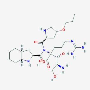 molecular formula C26H45N7O7 B126396 Ser-hype-oic-arg CAS No. 148383-08-8