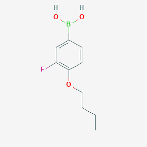 molecular formula C10H14BFO3 B126397 4-丁氧基-3-氟苯硼酸 CAS No. 156487-13-7