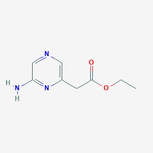 molecular formula C8H11N3O2 B12639797 Ethyl 2-(6-aminopyrazin-2-yl)acetate CAS No. 1245644-65-8