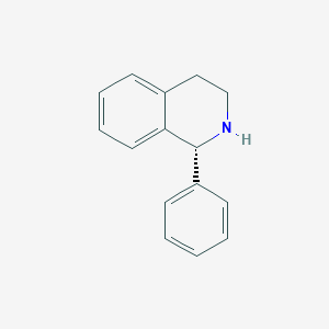 molecular formula C15H15N B126399 (1R)-1-phenyl-1,2,3,4-tetrahydroisoquinoline CAS No. 180272-45-1