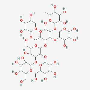 molecular formula C40H68O33 B12639905 l)oxy]-6-{[(3,4,5-trihydroxytetrahydro-2H-pyran-2-yl)ox 