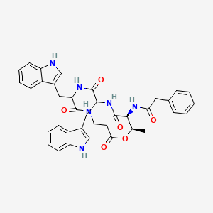 molecular formula C37H38N6O6 B1263995 Xenematide 