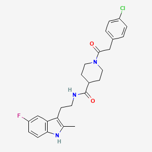 molecular formula C25H27ClFN3O2 B12639967 C25H27ClFN3O2 