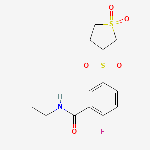 molecular formula C14H18FNO5S2 B12639974 C14H18Fno5S2 