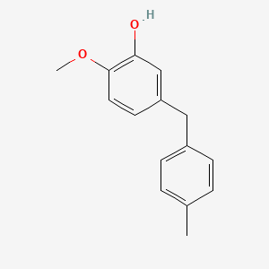 molecular formula C15H16O2 B12640004 2-Methoxy-5-[(4-methylphenyl)methyl]phenol CAS No. 919355-96-7
