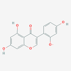 molecular formula C15H9O6- B1264007 5,7,2',4'-Tetrahydroxyisoflavone 