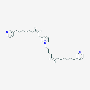 molecular formula C36H50N3+ B1264013 Niphatoxin C 