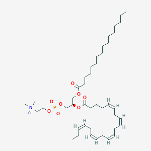 molecular formula C44H78NO8P B1264015 [(2R)-3-hexadecanoyloxy-2-[(5Z,8Z,11Z,14Z,17Z)-icosa-5,8,11,14,17-pentaenoyl]oxypropyl] 2-(trimethylazaniumyl)ethyl phosphate 
